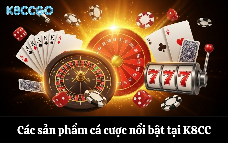 Các sản phẩm cá cược nổi bật tại K8CC