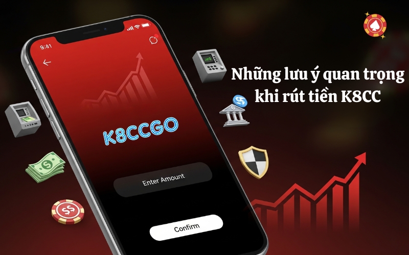 Những lưu ý quan trọng khi rút tiền K8CC